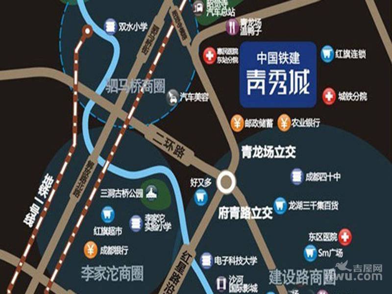 中国铁建青秀城位置交通图图片