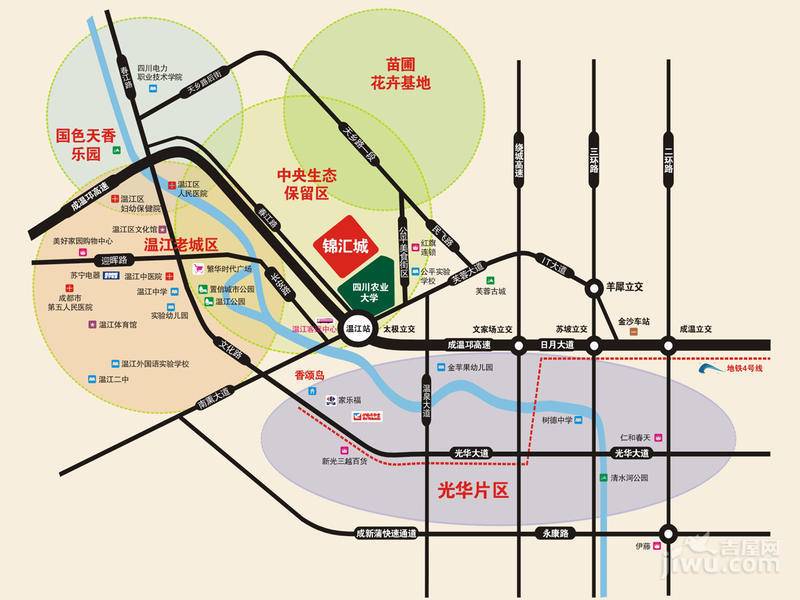 锦汇城位置交通图