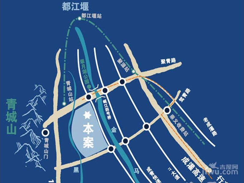 香颂湖国际社区位置交通图图片