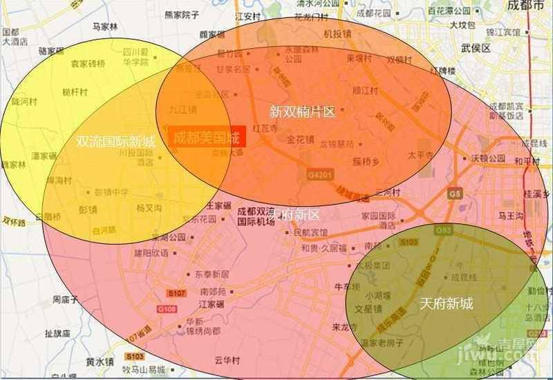 成都美国城商铺位置交通图图片