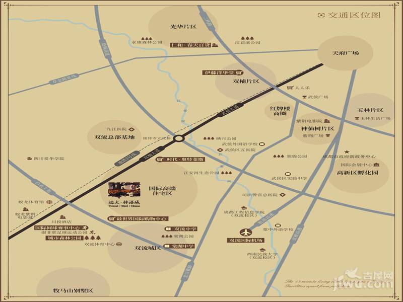 远大林语城位置交通图图片