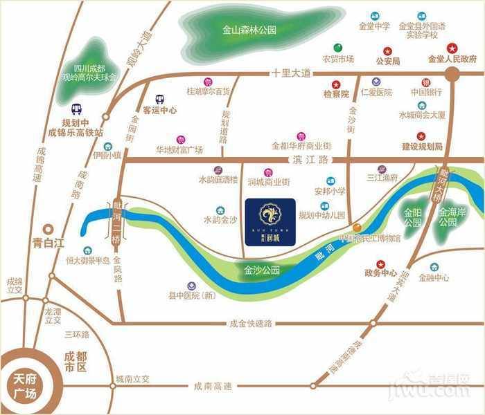 润城位置交通图