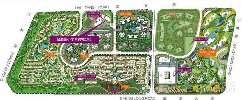 卓锦城六期规划图图片
