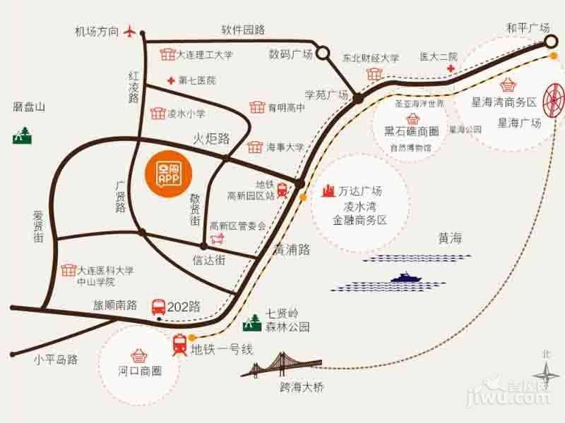 中国航天揽月湾位置交通图