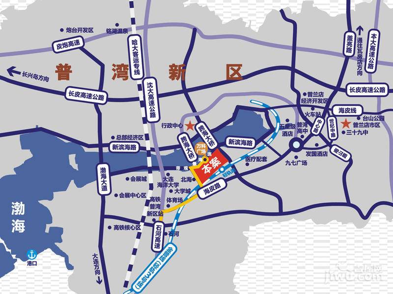 万科海港城位置交通图图片