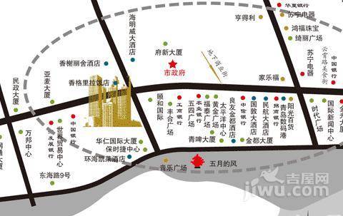 中铁青岛中心位置交通图图片