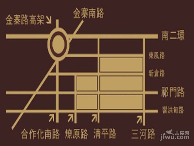 天下锦城位置交通图图片