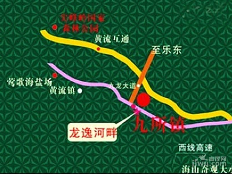 龙逸河畔位置交通图1