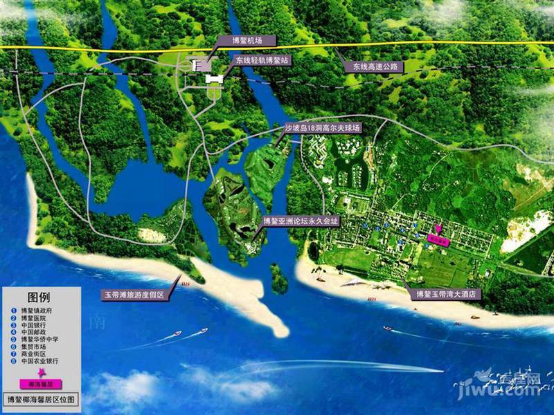 博鳌椰海馨园位置交通图图片