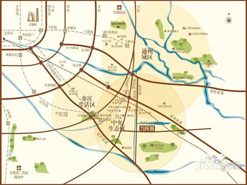 首旅紫峰九院城位置交通图图片