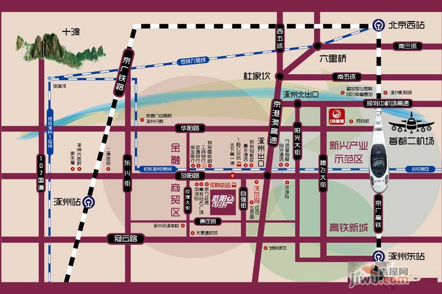范阳凤凰城位置交通图图片