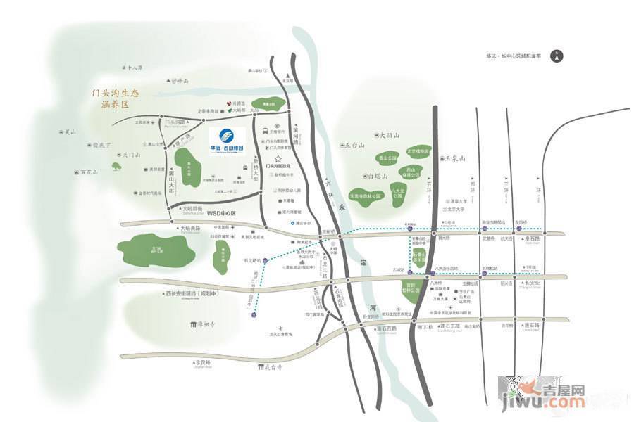 华远·西山雅园位置交通图图片