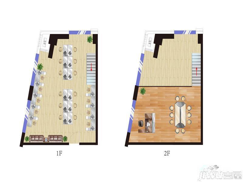 炫立方1室1厅1卫60㎡户型图