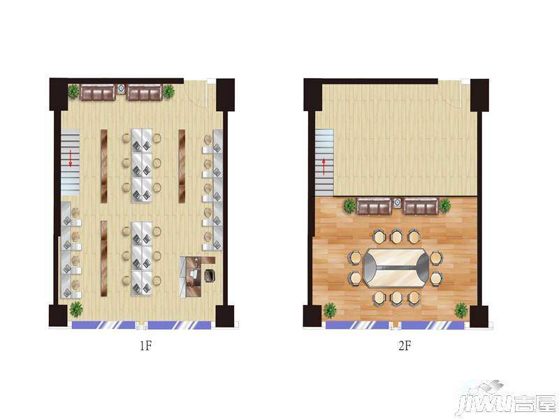 炫立方1室1厅1卫60㎡户型图