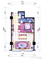 天安国汇1室2厅2卫136㎡户型图