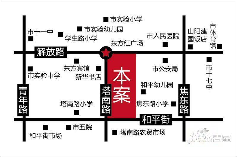 东方红国际广场位置交通图