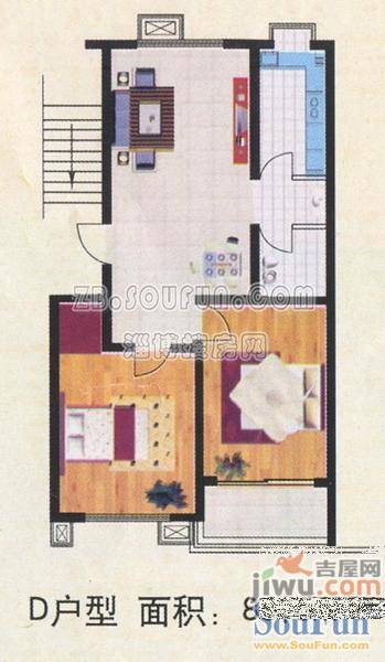 齐泰和谐家园3室2厅1卫115.4㎡户型图