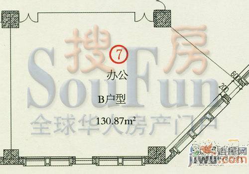 天马国际普通住宅100㎡户型图