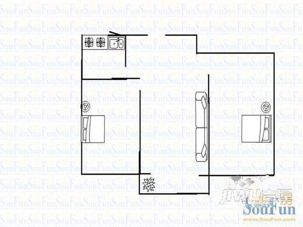 新华公寓2室2厅0卫户型图