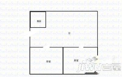 阳光又一城2室2厅1卫90㎡户型图