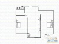 轴承厂宿舍2室2厅1卫户型图