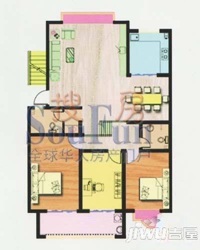 金都家园1室1厅1卫64.9㎡户型图