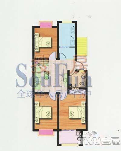 金都家园1室1厅1卫64.9㎡户型图