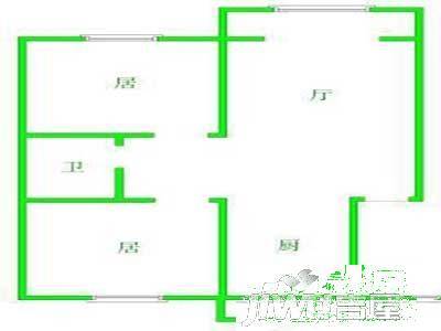 俊烁小区3室2厅1卫户型图