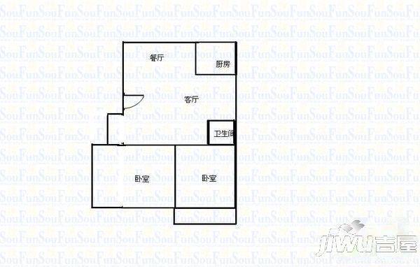 新华苑2室2厅1卫118㎡户型图