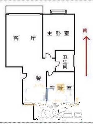 金景苑3室2厅1卫101㎡户型图