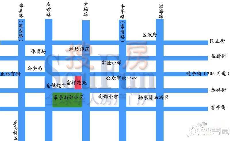 富祥花园位置交通图图片