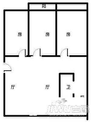 海正新苑3室2厅1卫150㎡户型图