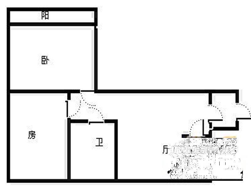 正大家园2室2厅1卫78㎡户型图