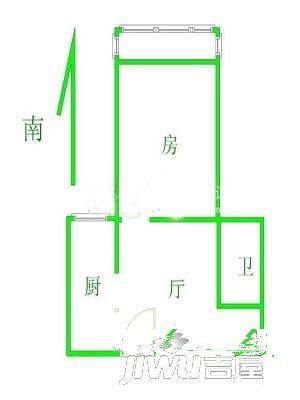 福音小区3室1厅1卫70㎡户型图