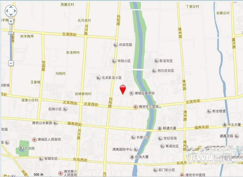 管道局宿舍(潍城区)位置交通图图片