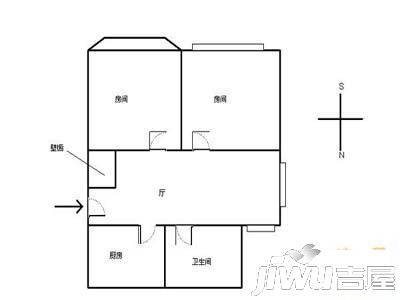 冠华小区3室2厅2卫168㎡户型图