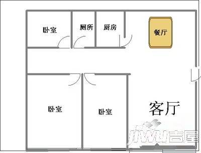 冠华小区3室2厅2卫168㎡户型图