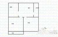 南苑小区(潍城)2室1厅1卫43㎡户型图