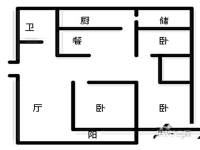 东鑫家园3室2厅1卫户型图
