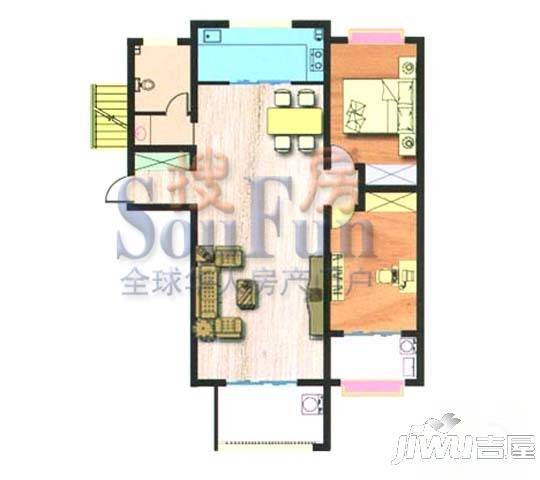 金都家园1室1厅1卫64.9㎡户型图