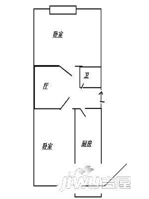 新华家园0室2厅1卫户型图