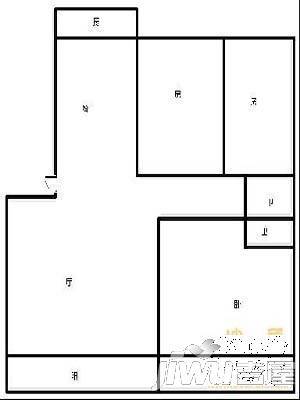 福安家园3室2厅1卫110㎡户型图