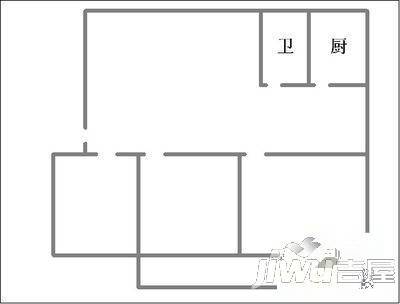 福安家园3室2厅1卫110㎡户型图