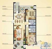 东方家园2室2厅1卫96㎡户型图