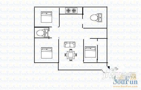 锦光公寓3室2厅2卫179.8㎡户型图