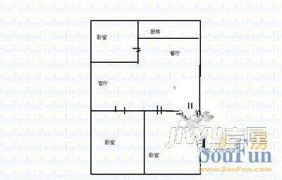 锦光公寓3室2厅2卫179.8㎡户型图