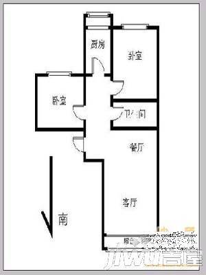 名仕园3室2厅1卫132㎡户型图