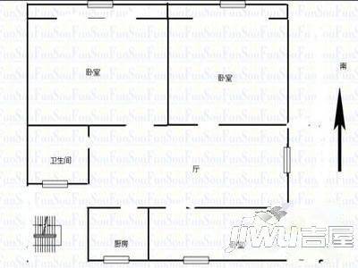 百姓居家2室2厅1卫户型图