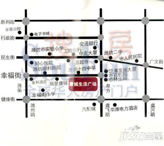 康城生活广场位置交通图1