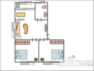 富华新村3室2厅2卫136㎡户型图